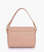 Pink Compact Top Handle Hand Bag