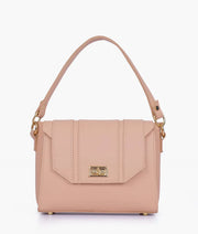 Pink Compact Top Handle Hand Bag