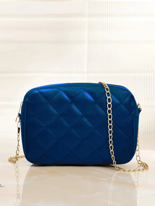 BLUE LUXE CROSS BODY BAG