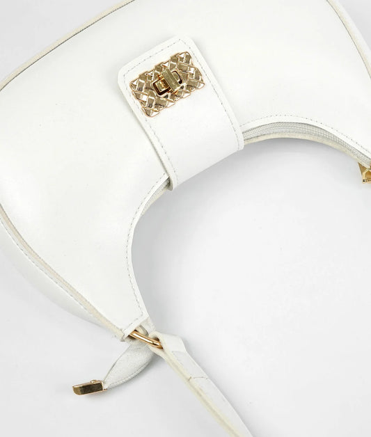 Salena White Hand Bag